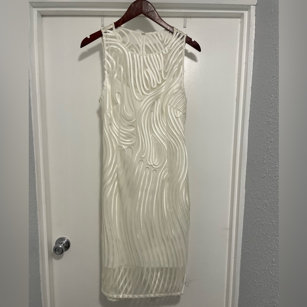 NWT Adrianna Papell White Midi Dress